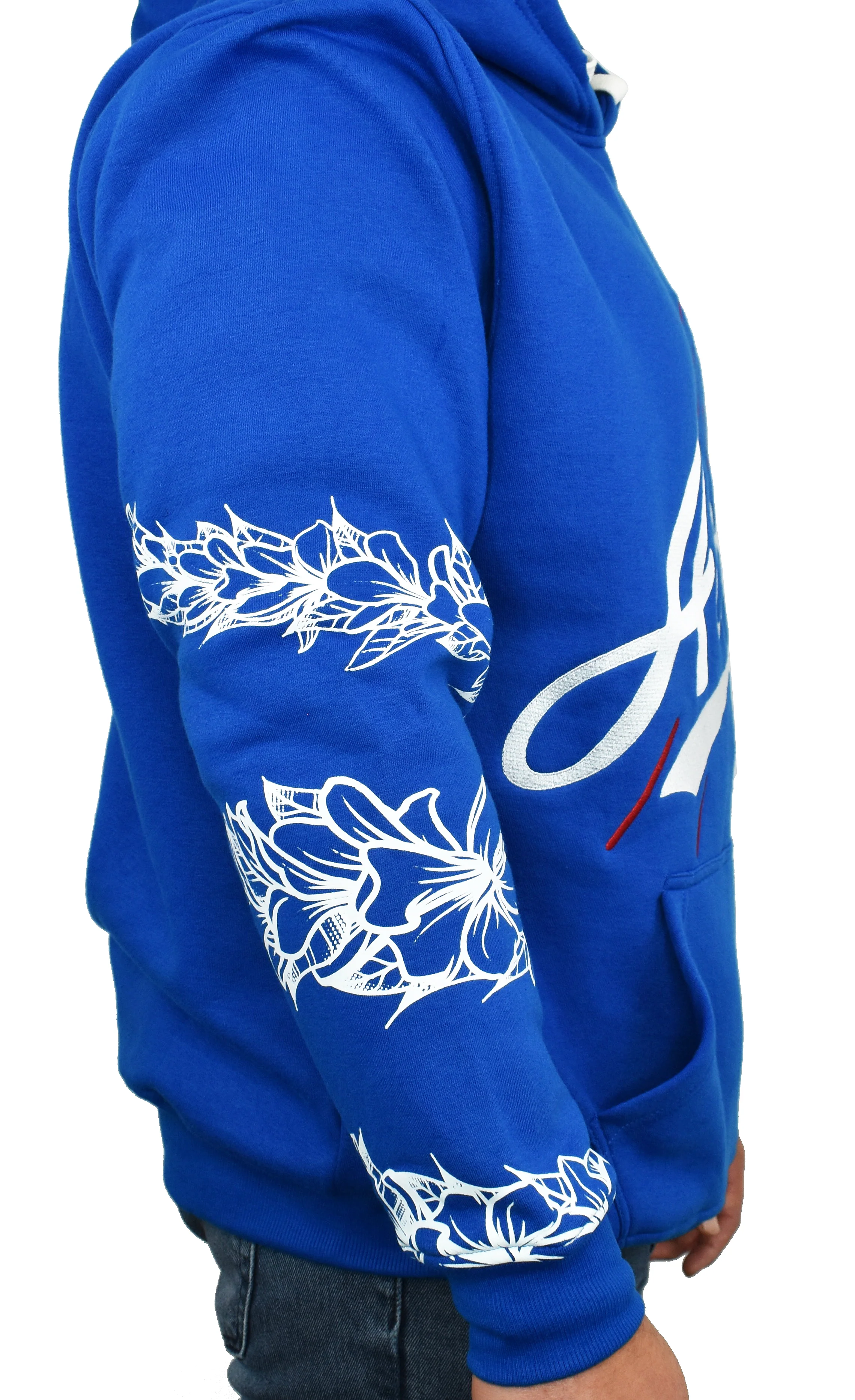 'Aloha Blue' Embroidered Hoodie - Image 3