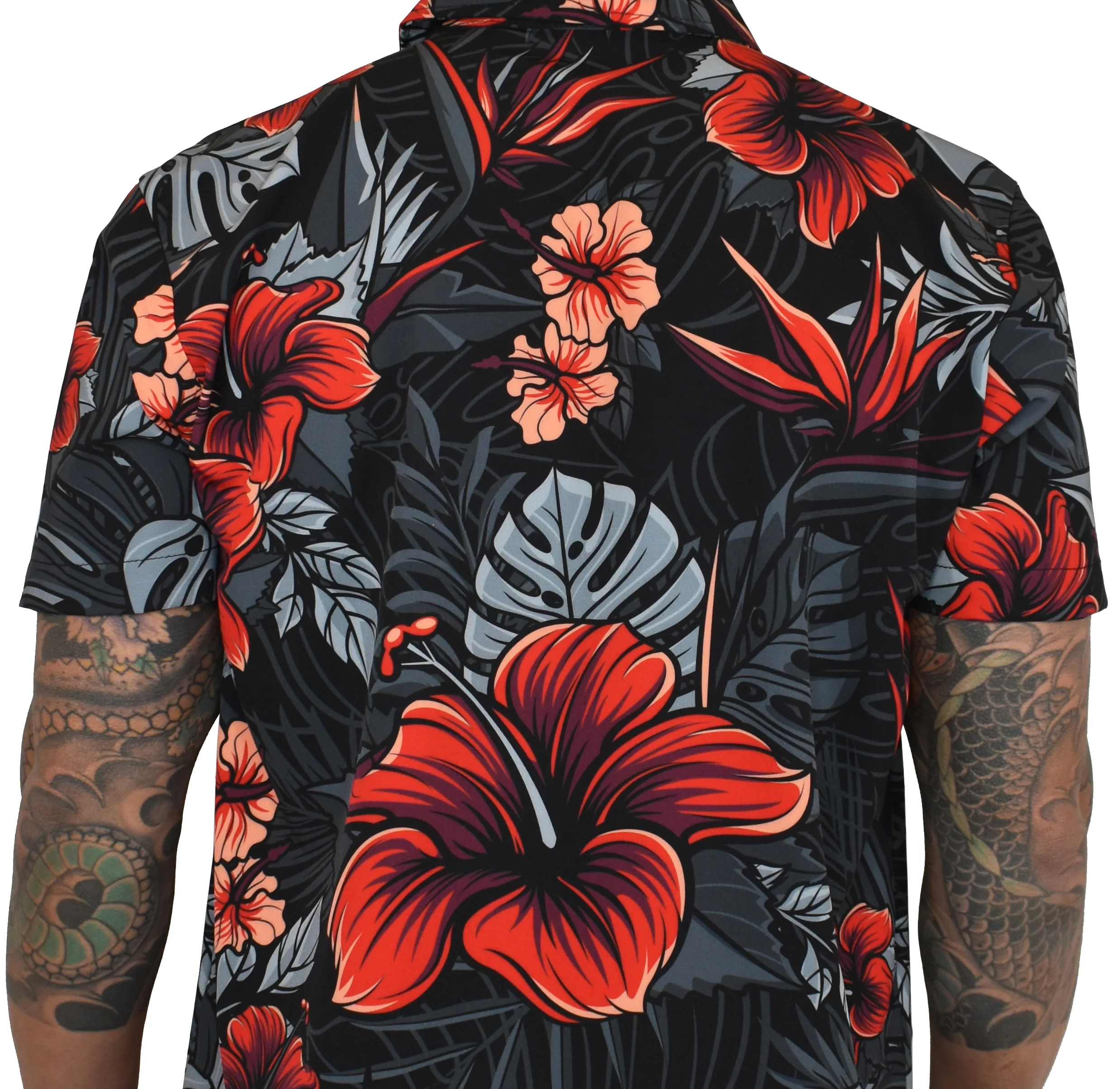 'Firebiscus' ULTRA Aloha (Hawaiian) Shirt - Image 3