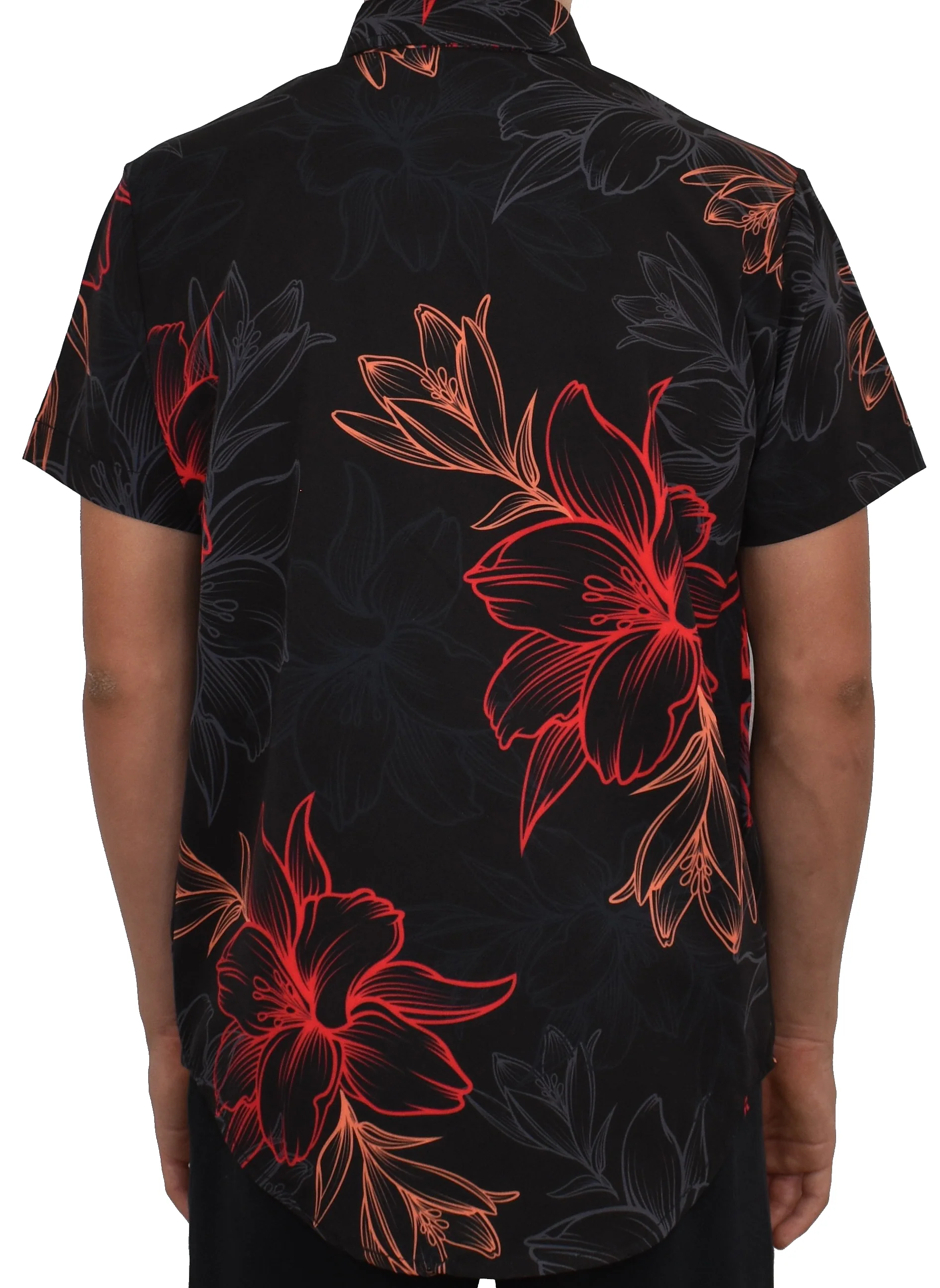 KIDS 'Electric Lava Floral' ULTRA Aloha (Hawaiian) Shirt - Image 3