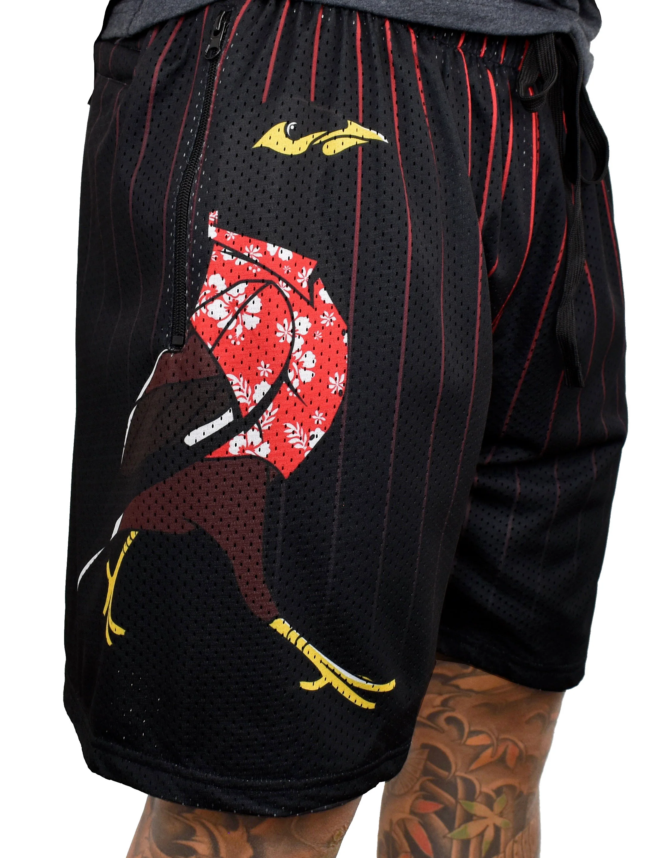 Men's 'Aloha Friday Myna' GYM Shorts - Image 3