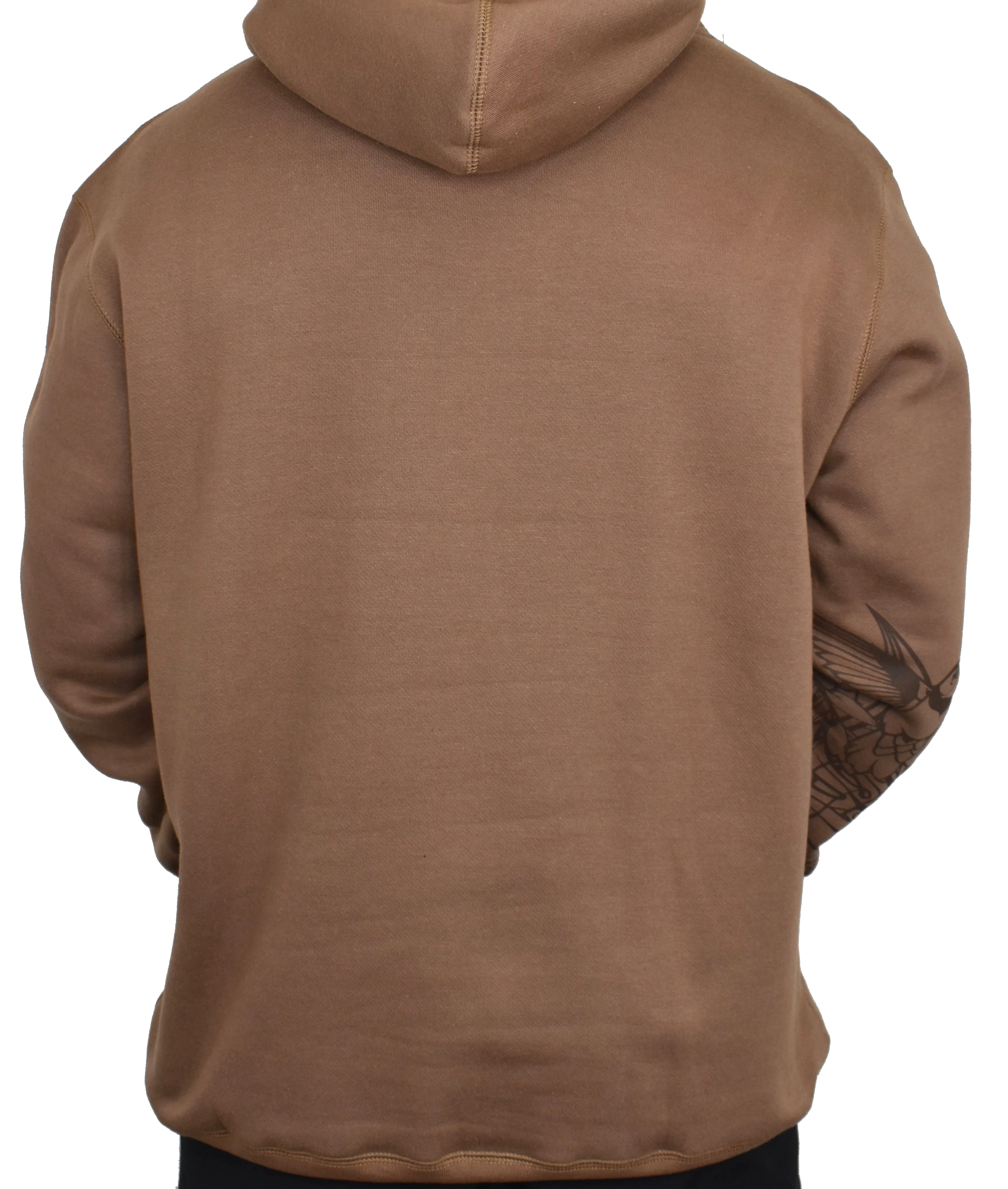 'Ohana Over Everything' Embroidered Hoodie - Mocha - Image 5