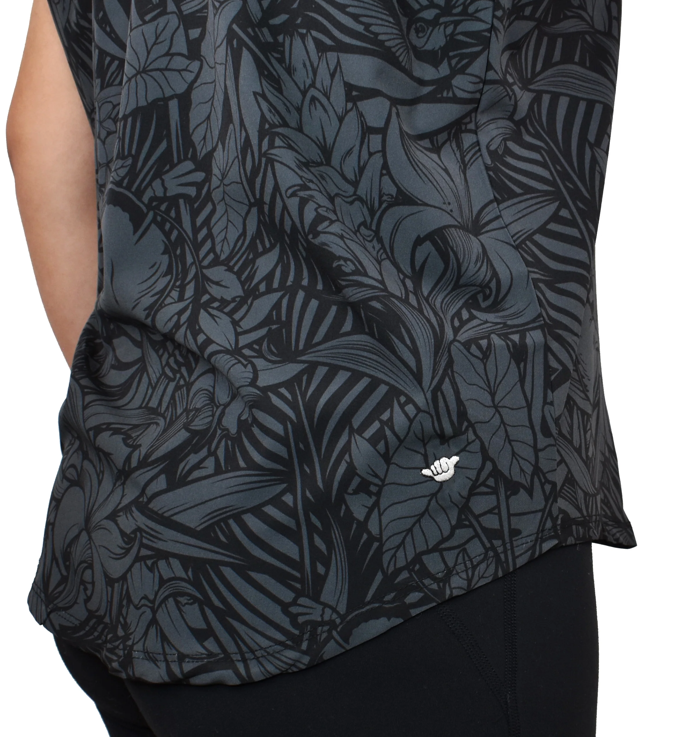 Women's 'Charcoal Ohana' ULTRA Aloha Dolman - Image 3